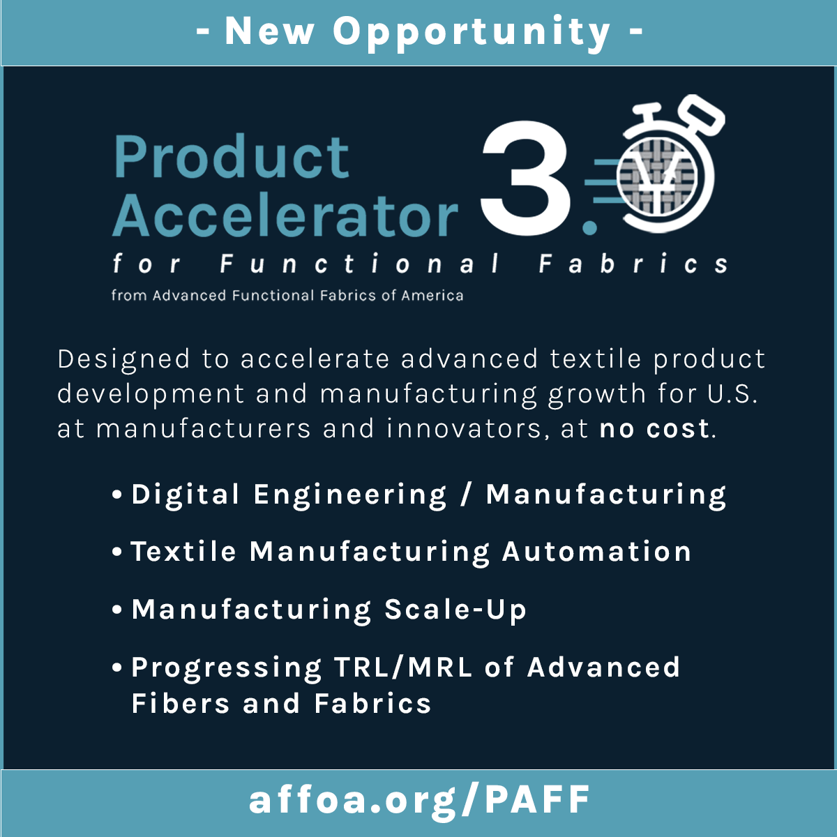 PAFF 3.0: AFFOA Broadens Support for U.S. Textile Manufacturers