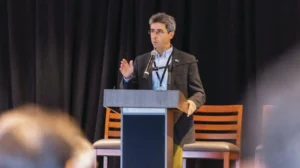 Sasha Stolyarov, CEO, AFFOA Speaking at Event